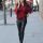 Chloe Goodman wears Leather Pants – Out in London – January 2015